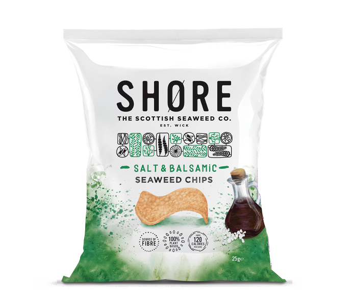 Shore Salt & Balsamic Seaweed Chips 80g