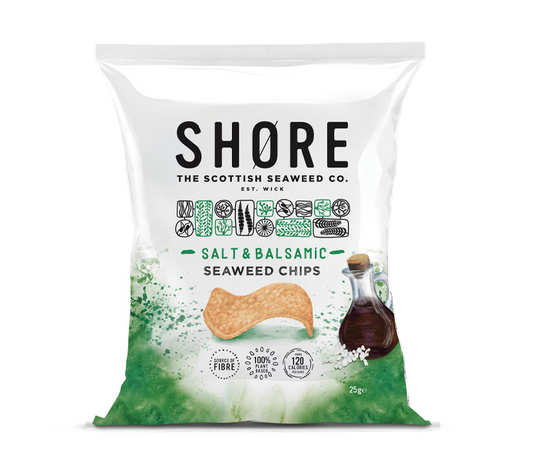 Shore Salt & Balsamic Seaweed Chips 80g