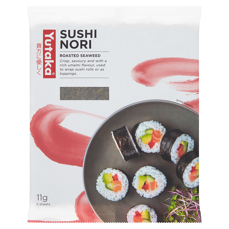 Yutaka Sushi Nori Roasted Seaweed Sheets x5 11g