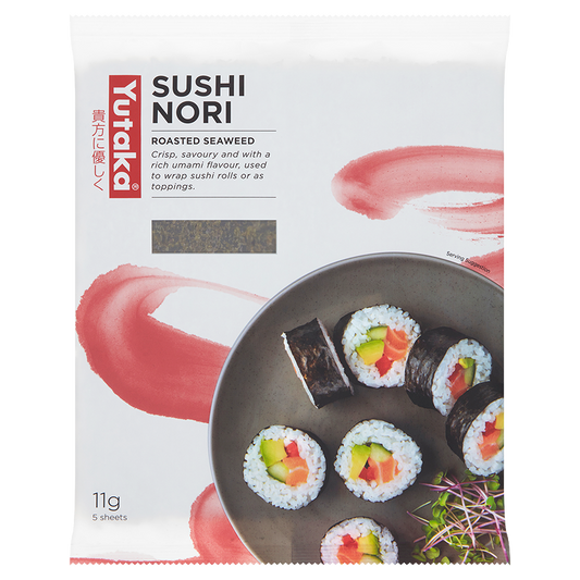 Yutaka Sushi Nori Roasted Seaweed Sheets x5 11g