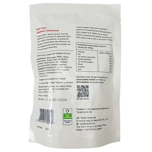 Yutaka Wasabi Peas 100g